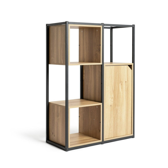 Loft Living Narrow Shelving Unit - Light Oak