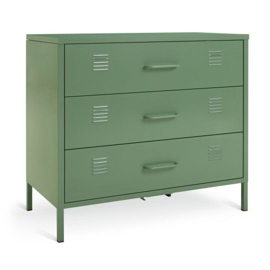 Habitat Stevie 3 Drawer Chest - Green