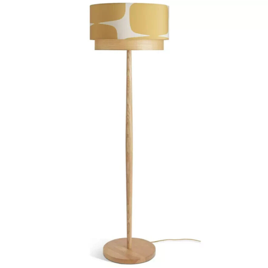 Habitat Scion Lohko Floor Lamp | Modern Standing Light Retro Patterned Shade