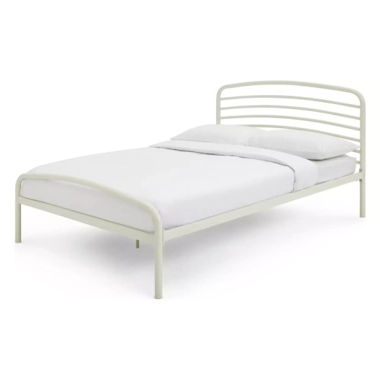 Jubilee Double Metal Bed Frame - Off White