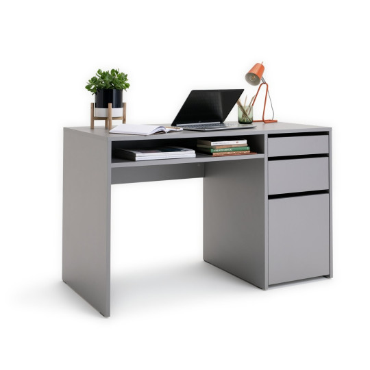 Home Pepper 2 Drawer Pedestal Office Desk - Grey ( B Grade )
