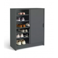 Chloe 2 Door Shoe Storage Cabinet - Grey