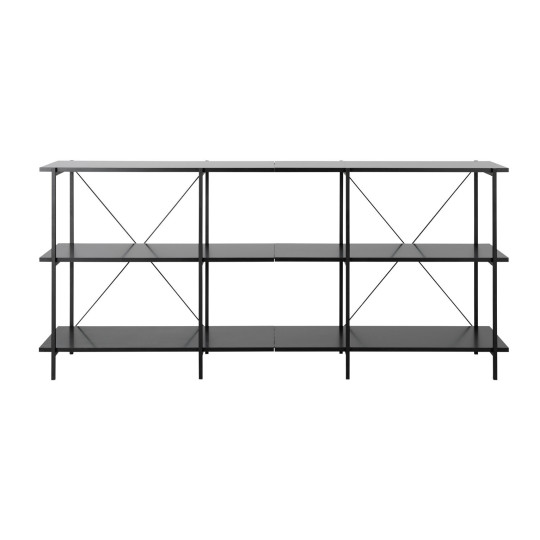 Huckley Industrial Shelving Unit – Black | Organized Living Space
