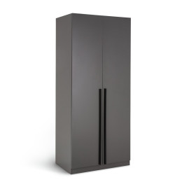 Munich 2 Door Wardrobe - Anthracite | Munich dark wardrobe Munich 2 Door Wardrobe - Anthracite | Munich dark wardrobe