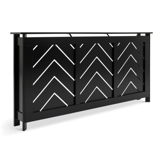 Chevron Large Radiator Cover - Black