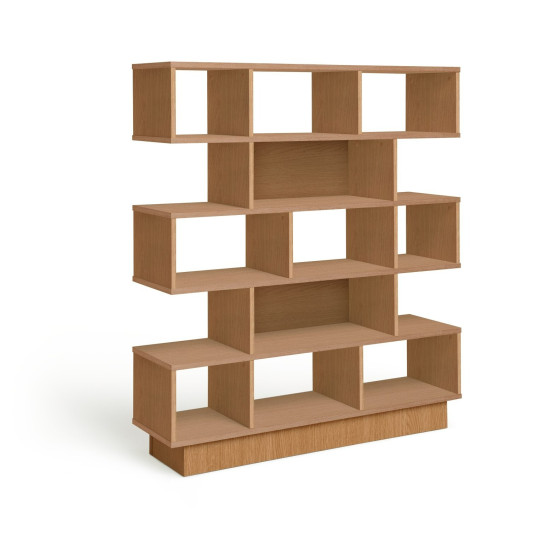 Home Cube Wide Shelving Unit - Oak Effect