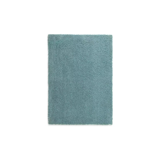 Recycled Cosy Plain Shaggy Rug - 160x230cm - Blue