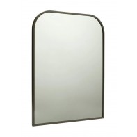 Distressed Zinc Effect Arch Wall Mirror - 70x54cm