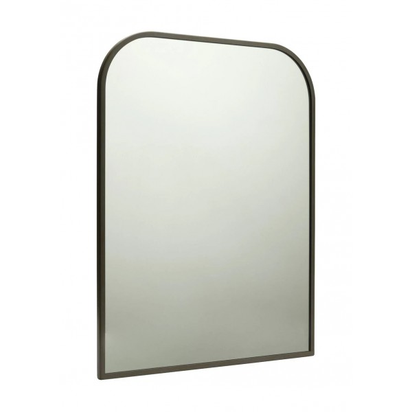 Distressed Zinc Effect Arch Wall Mirror - 70x54cm