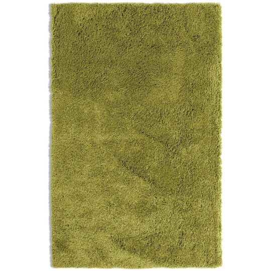 Noodle Plain Olive Shaggy Rug - 230x160cm