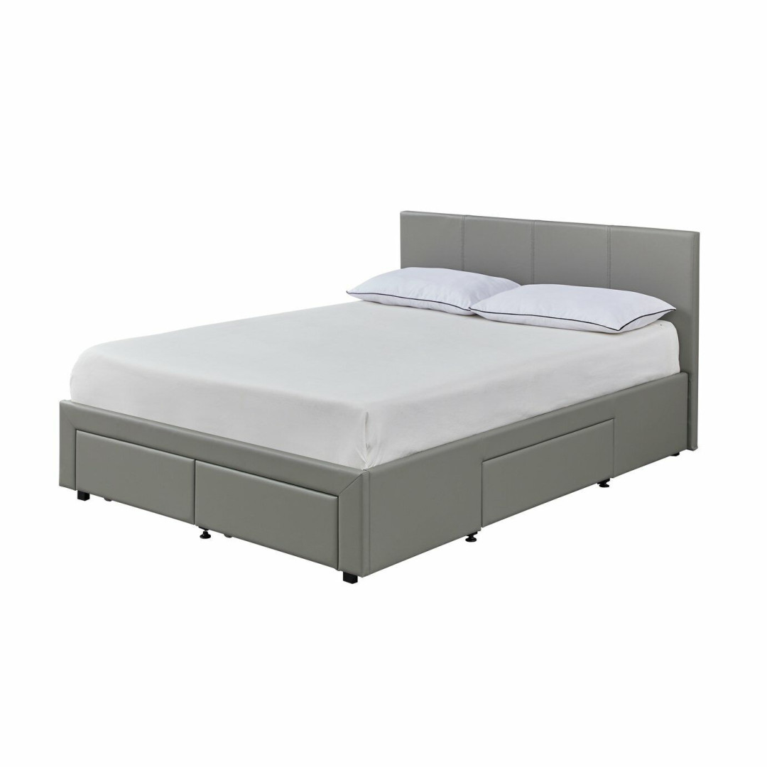 Lavendon 4 Drawer Double Bed Frame - Grey