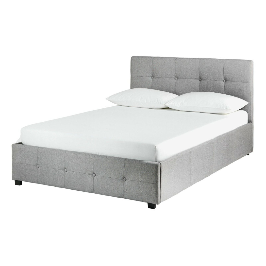 Eros Ottoman Double Bed Frame - Grey