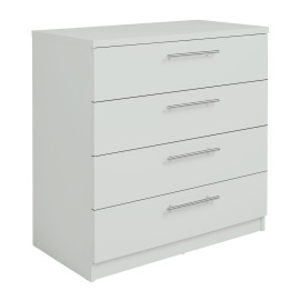 Home Brisbane 4 Drawer Chest Grey | Modern Storage Dresser Space Saver Furniture Home Brisbane 4 Drawer Chest Grey | Modern Storage Dresser Space Saver Furniture