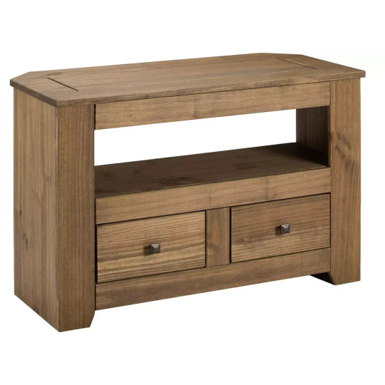 Amersham 2 Drawer TV Unit - Dark Pine