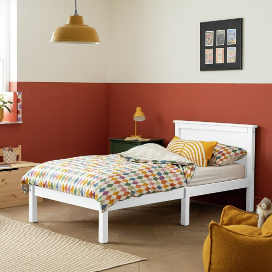 Brooklyn Single Bed Frame - White