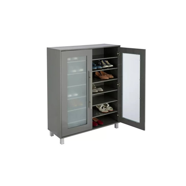 2 Door Lydiard Storage Shoe Cabinet - Grey