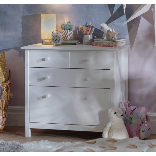 Kids Scandinavia 4 Chest of Drawers - White