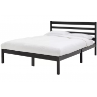 Kaycie Small Double Wooden Bed Frame - Black