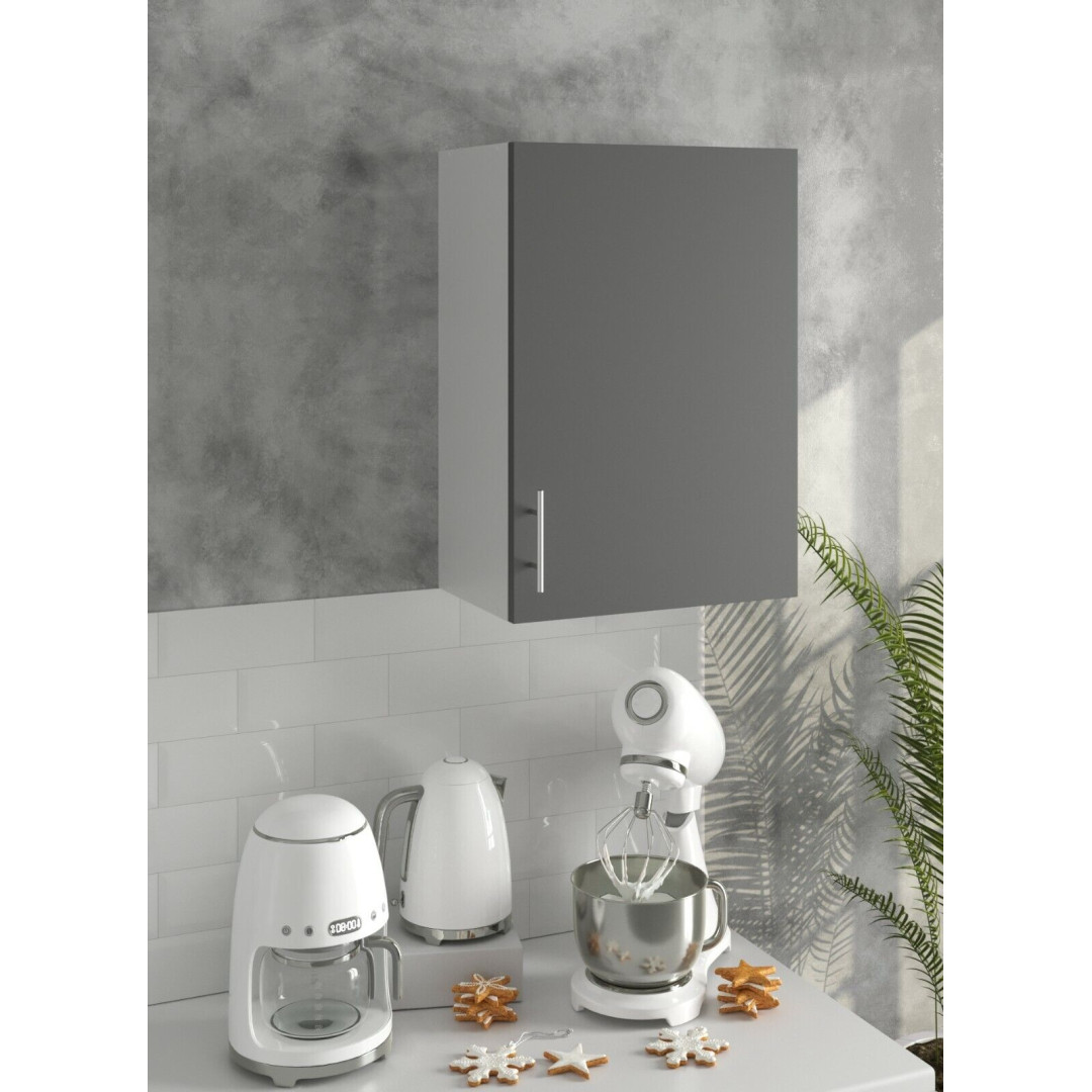 JD Greta Kitchen 500mm Wall Cabinet (Dark Grey / Grey / White) Matt or Gloss