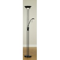 Father & Child Uplighter Floor Lamp - Black