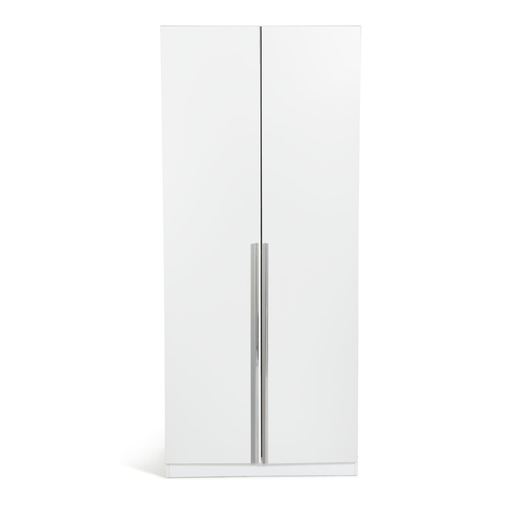 Munich 2 Door Wardrobe - White | Double door wardrobe