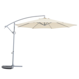 3m Overhanging Garden Parasol - Cream (B Grade 14201) 3m Overhanging Garden Parasol - Cream (B Grade 14201)