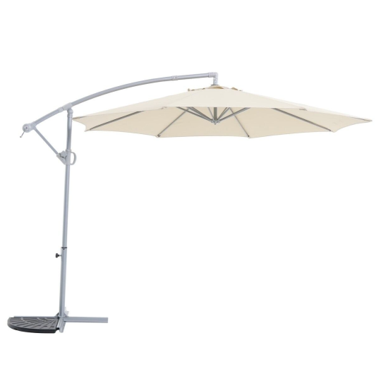 3m Overhanging Garden Parasol - Cream (B Grade 14201)