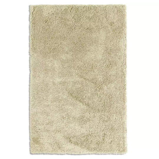 Habitat Noodle Shaggy Plain Rug - Cream - 160x230cm | Soft Textured Carpet Rug