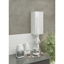 Kitchen Wall Unit 300mm Storage Cabinet With Door and Shelf 30cm - White Gloss