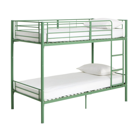 Home Mason Single Metal Bunk Bed - Sage Green | Small room bunk bed