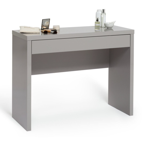 Jenson Hollowcore Dressing Table Desk - Grey Gloss ( B Grade 29716 )