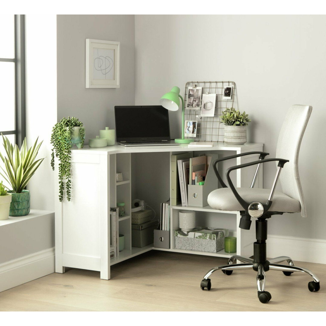 Home Conrad Corner Office Desk - White