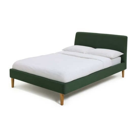 Ren Double Fabric Bed Frame - Moss Green | Modern Bedroom Style