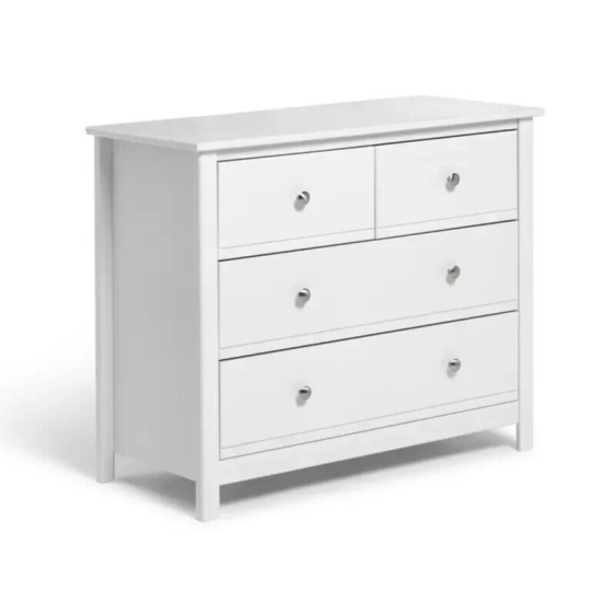 Brooklyn 2+2 Chest of Drawers- White