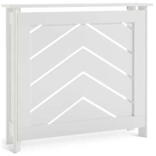 Habitat Chevron Mini Radiator Cover - White ( B Grade 42449 )