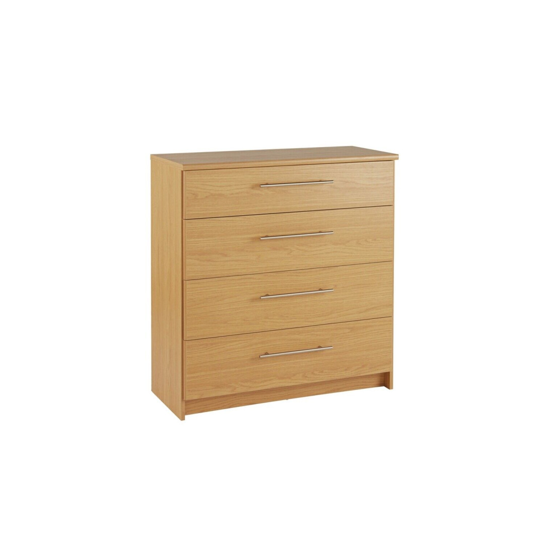 Normandy Oak Extra Large 4 Drawer Chest
