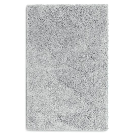 Noodle Shaggy Plain Rug - Grey - 160x230cm