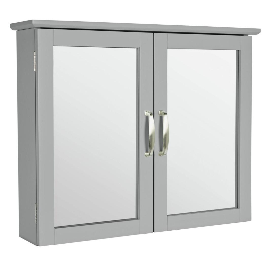 Tongue & Groove Wall Cabinet - Grey