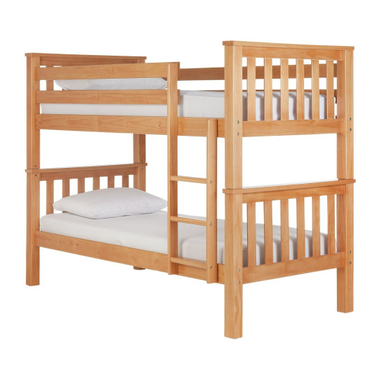Heavy Duty Detachable Bunk Bed Frame - Pine | Space Saving Sleep Solution