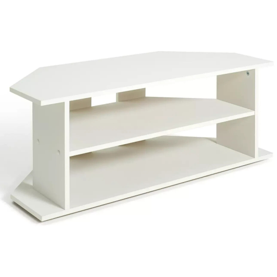 Corner TV Unit - White