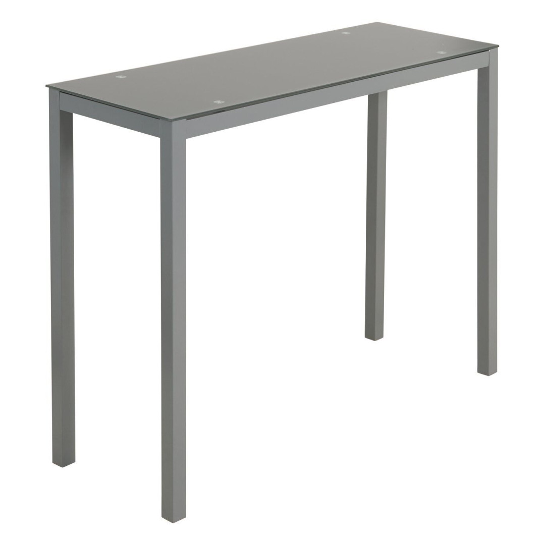 Lido Glass Bar Table - Grey