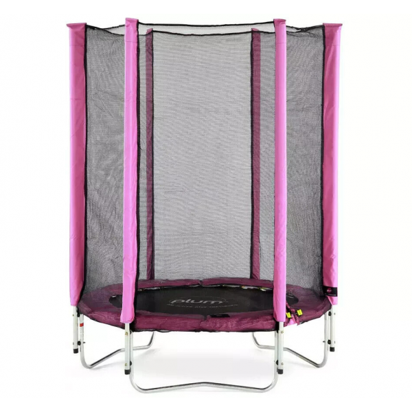 Plum Junior Springsafe Trampoline & Enclosure - Pink