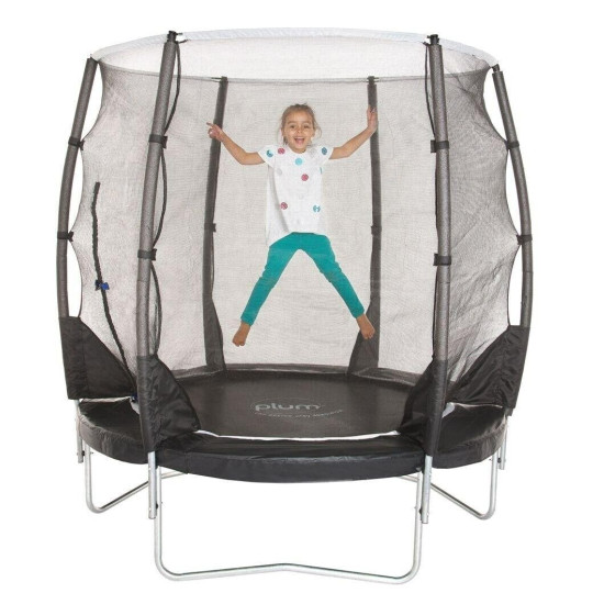 Plum Magnitude 6ft Outdoor Kids Trampoline with Enclosure