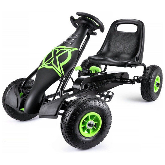 Xootz Viper Racing Go Kart - Black/Green