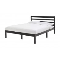 Kaycie Small Double Wooden Bed Frame - Black