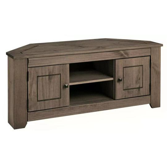 Amersham Corner TV Unit - Dark Pine