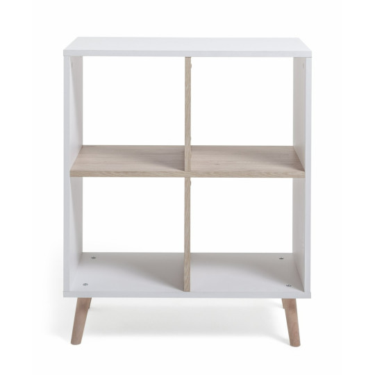 Skandi Deep Shelving Unit - White & Oak | Functional Fabulous Storage Space