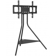 AVF TV Stand With Storage in Black - Up to 65 Inch TV Unit Tripod - 93cm Wide