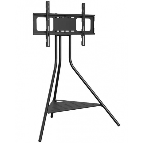 AVF TV Stand With Storage in Black - Up to 65 Inch TV Unit Tripod - 93cm Wide