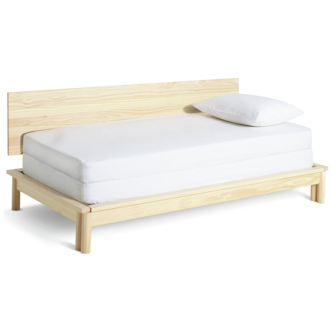 Akio Guest Bed Frame - Natural | Compact Spare Room Setup Akio Guest Bed Frame - Natural | Compact Spare Room Setup